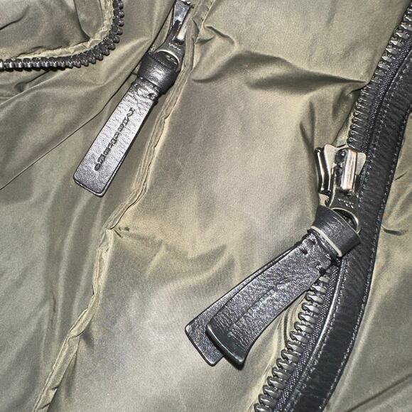 MACKAGE Fur Collar Down Green Hooded Jacket SMALL - Picture 7 of 12